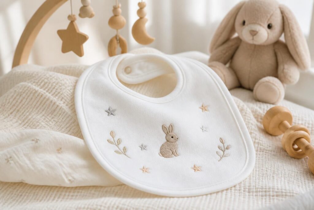 découvrez nos bavoirs personnalisés, le cadeau de naissance utile et original qui ravira les nouveaux parents. pratique, unique et plein de charme !