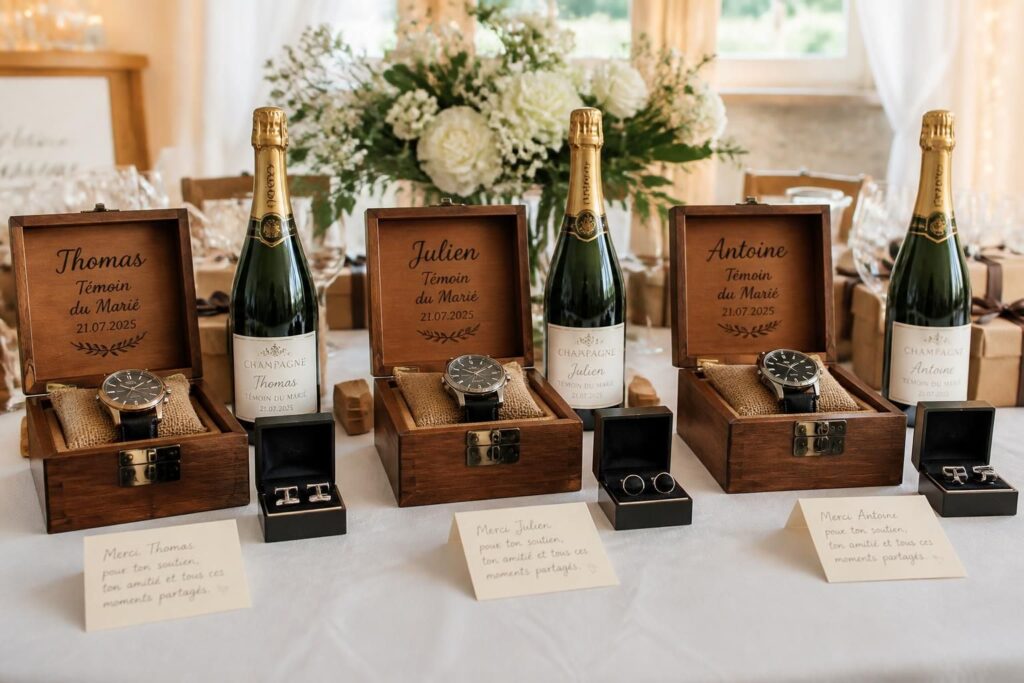 découvrez nos idées originales et personnalisées de cadeaux pour témoins de mariage, pour les remercier avec une attention mémorable et touchante.