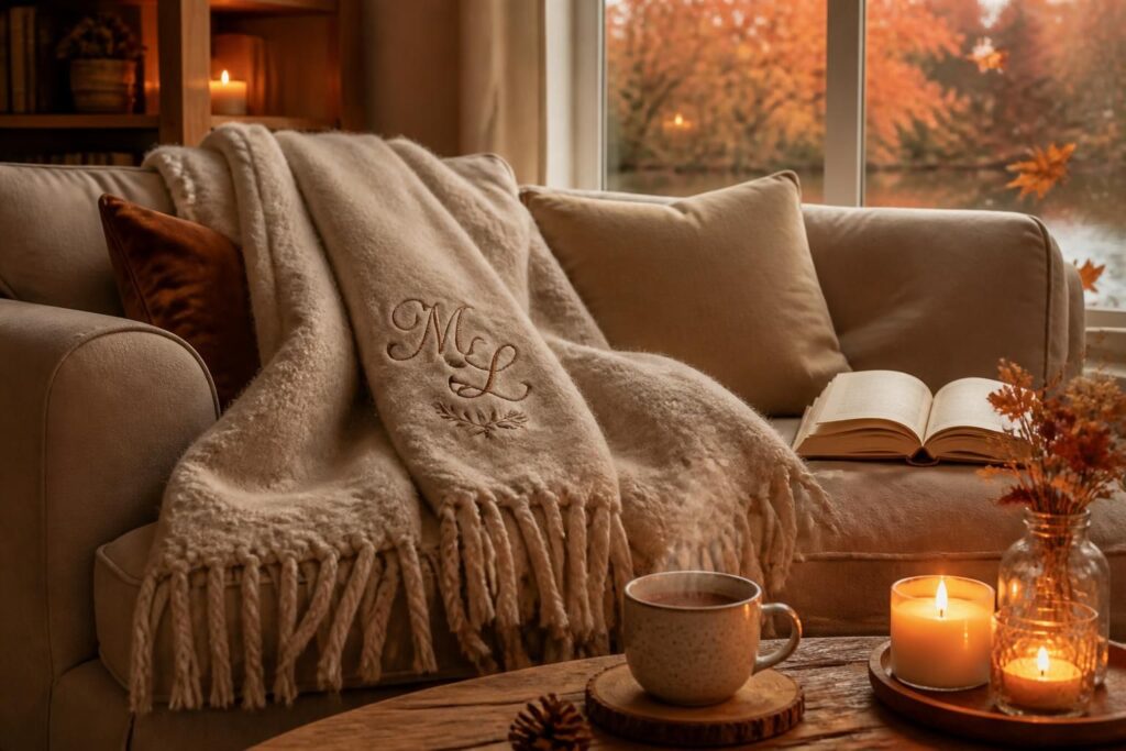 découvrez notre plaid personnalisé, le cadeau cocooning idéal pour offrir chaleur et douceur à vos proches. un présent unique et réconfortant, parfait pour toutes les occasions.