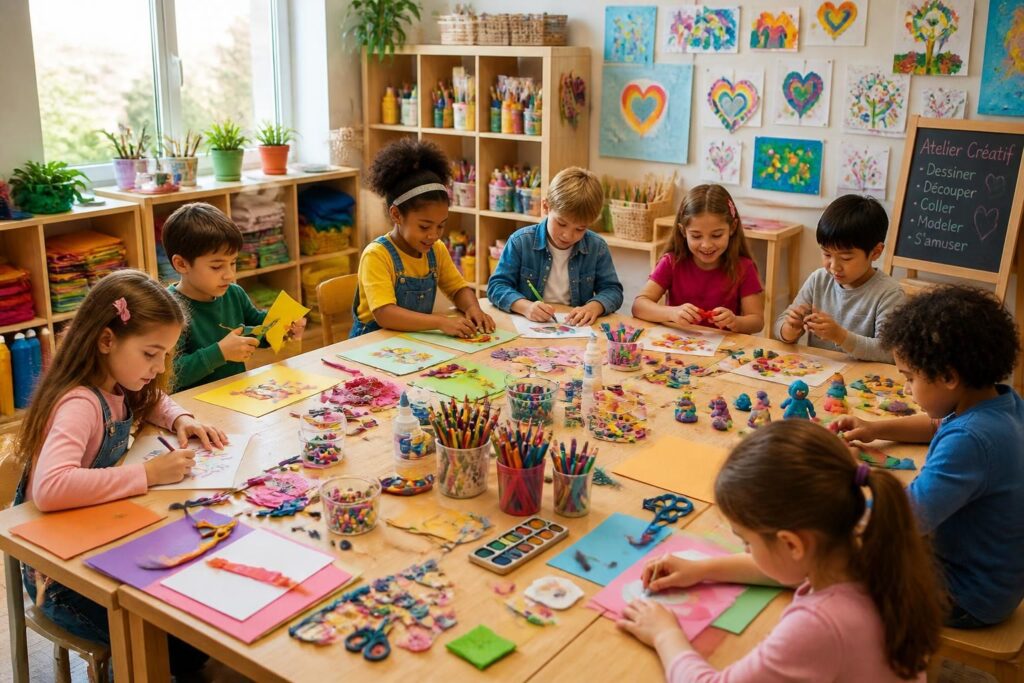 découvrez 15 idées faciles d'activités manuelles pour enfants, parfaites pour stimuler leur créativité et s'amuser en famille.