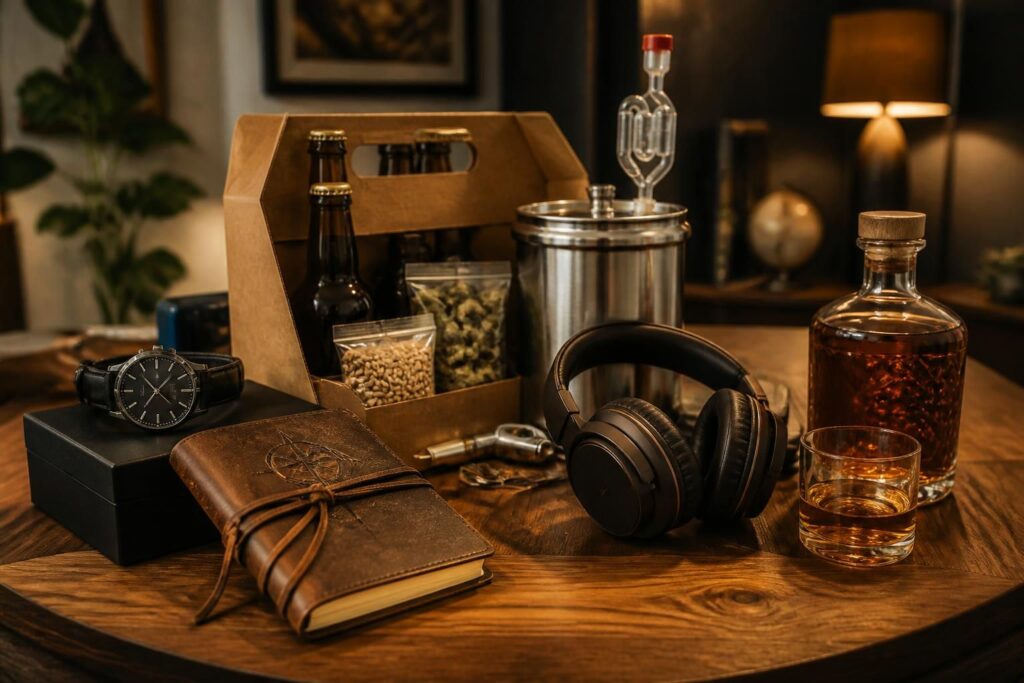 découvrez nos idées de cadeaux d'anniversaire originaux pour homme, parfaits pour surprendre et faire plaisir à coup sûr.
