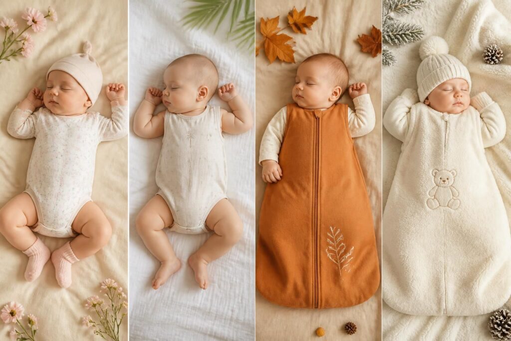 découvrez nos conseils pour bien habiller bébé selon la saison et garantir un sommeil confortable et sécurisé toute la nuit.