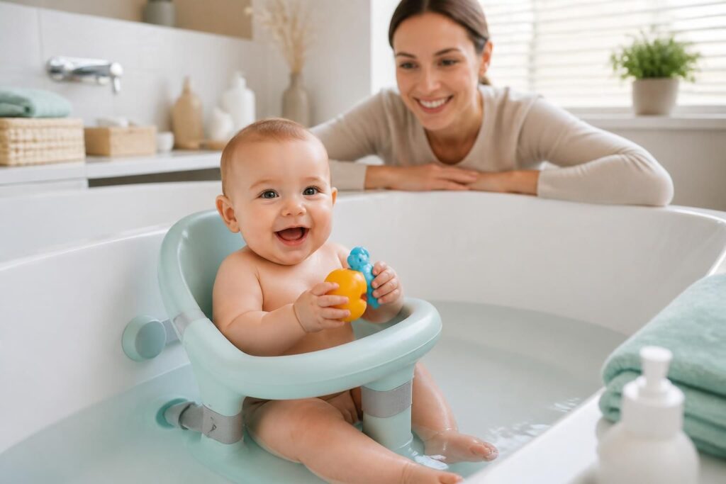 découvrez nos conseils pour bien choisir un siège de bain pour bébé, alliant sécurité, confort et praticité pour des moments de bain agréables.