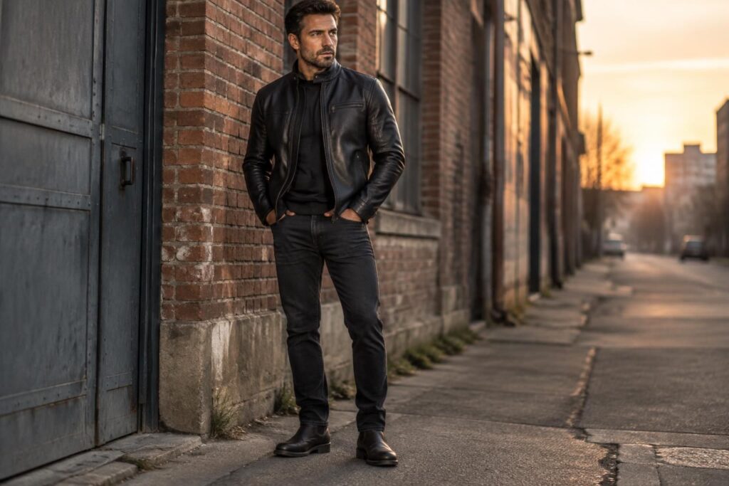 découvrez la veste kaporal en cuir pour homme : un style affirmé, des finitions soignées et une robustesse pensée pour durer au quotidien.