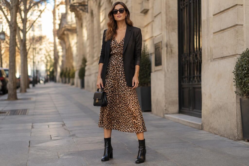 découvrez avec quoi porter une robe léopard : chaussures, veste et accessoires pour créer un look élégant, tendance et parfaitement équilibré.