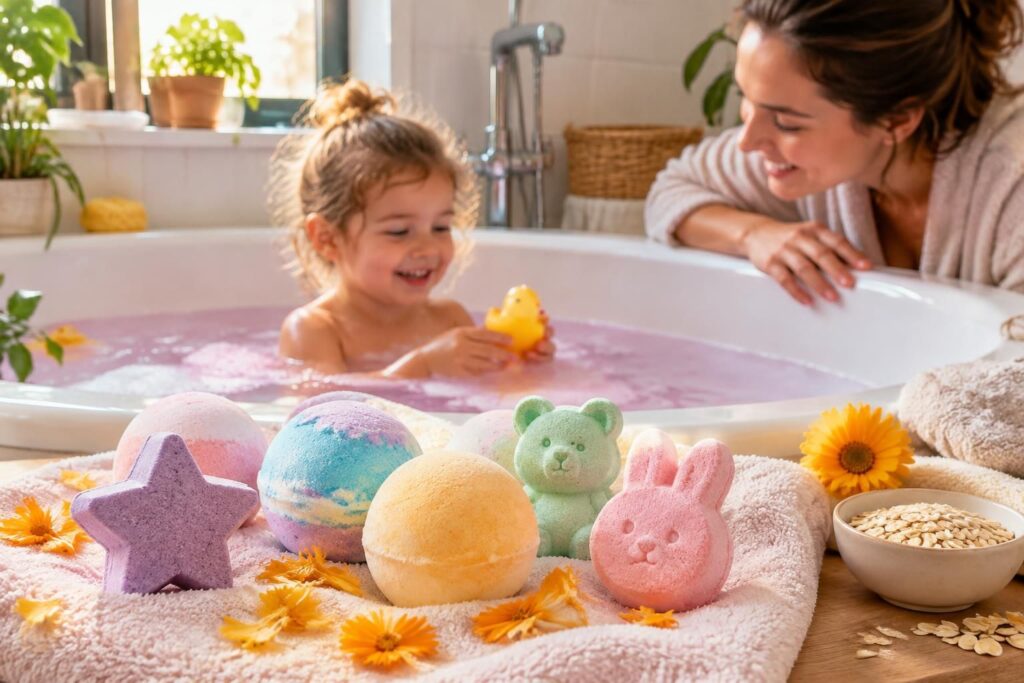 Boule de bain enfant : choisir des produits sûrs et ludiques
