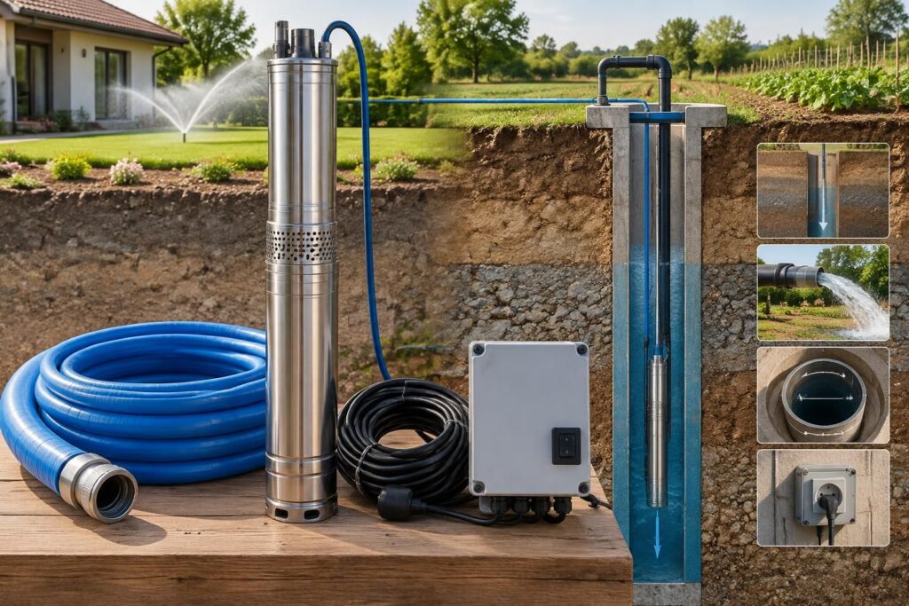 découvrez comment choisir une pompe pour forage de 50 m : débit, puissance, profondeur et conseils pour sélectionner un équipement adapté à vos besoins.